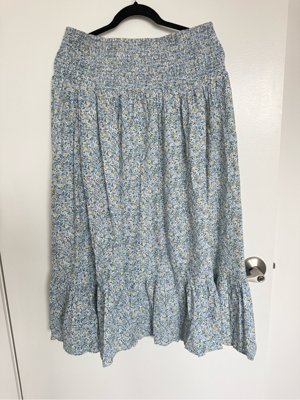 Universal Thread Light Blue Floral Tiered Maxi Skirt - Picture 1 of 2